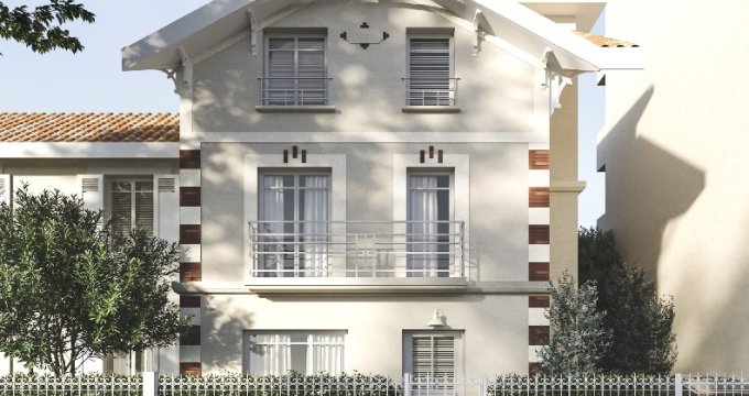 Achat / Vente programme immobilier neuf Arcachon maison de ville à moins de 500m de la plage (33120) - Réf. 9259